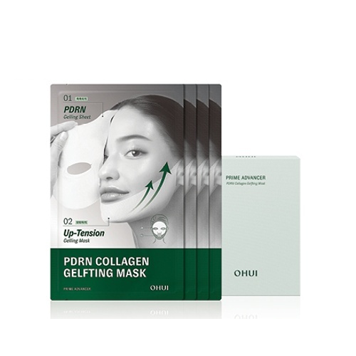 OHUI Prime Advancer PDRN Collagen Gelfting Mask 4ea