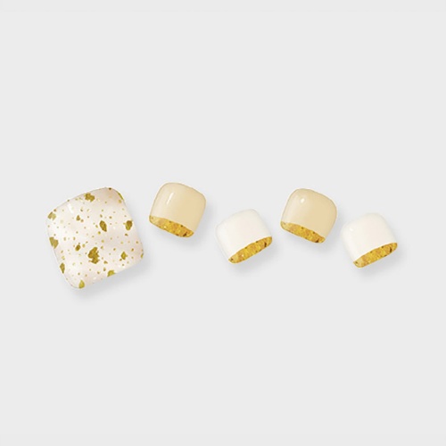 DAISO KISS NEW YORK Geluv My Me Gel Pedi 27 Pieces (Classy Beige)