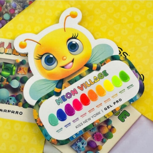 KISS NEW YORK Neon Village Color Gel 10pcs set