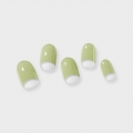 DAISO KISS NEW YORK Geluv My Me Gel Nail 24 Pieces (Green Leaf French)