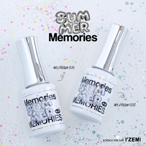 IZEMI Summer Memories Art Glitter Gel 2 Types