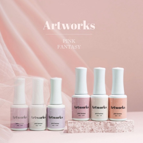 IZEMI Artworks Pink Fantasy Glitter Gel 6-Piece Set