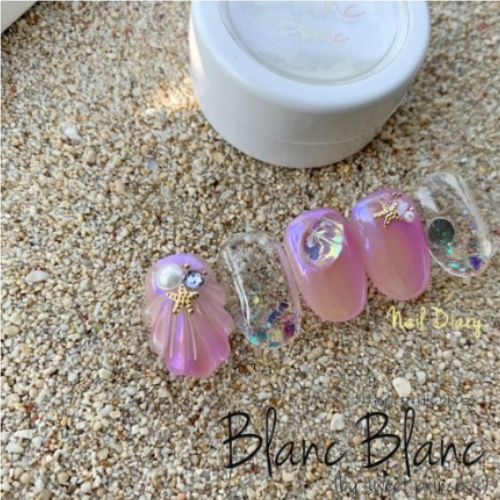 Blanc Blanc Purpleblue Laser Boomboom Powder W01