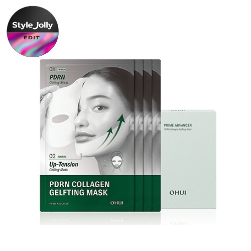 OHUI Prime Advancer PDRN Collagen Gelfting Mask 4ea