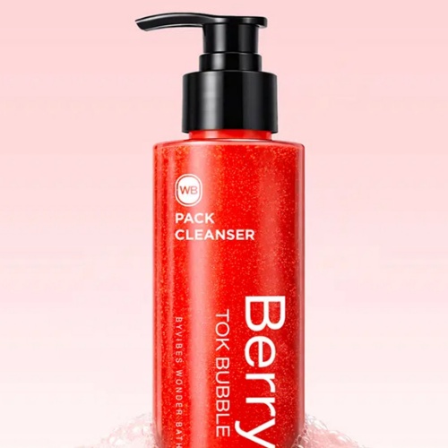 DAISO WONDER BATH Berry Tok Bubble Pack Cleanser 100ml