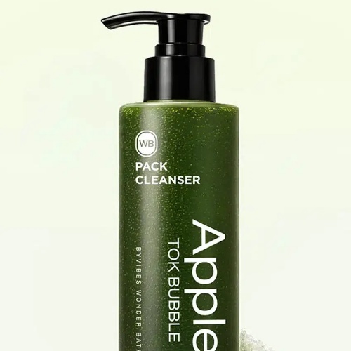 DAISO WONDER BATH Apple Tok Bubble Pack Cleanser 100ml