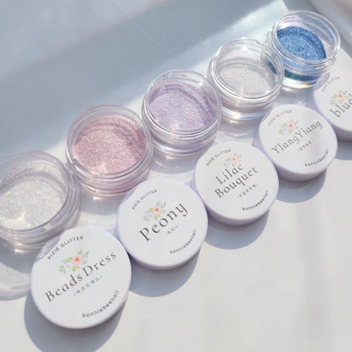 BONNIEBEE NAIL Pixie Glitter Set (5 Types) approx. 5g