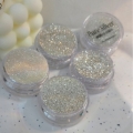 BONNIEBEE NAIL Pure Silver Glitter Set (4 Types) approx. 5g