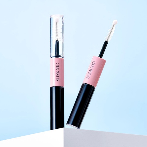 DAISO GROWUS Long Lasting Clear & Tinting 2IN1 Lash Serum 4+4ml