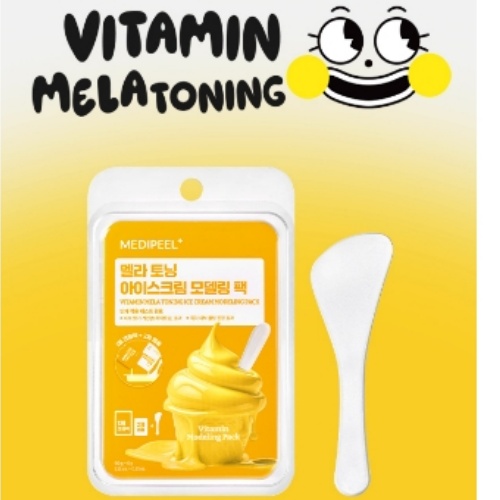 DAISO MEDIPEEL Vitamin Mela Toning Ice Cream Modeling Pack(60g+6g)