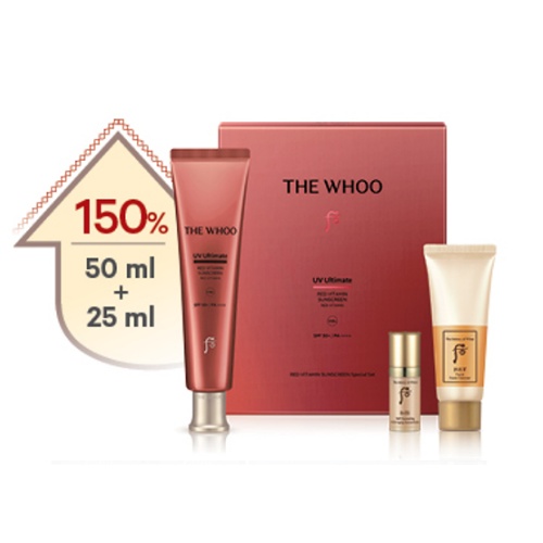 THE WHOO UV Ultimate Red Vitamin Sunscreen Large Special Set