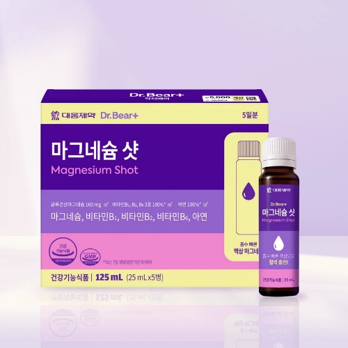 DAISO Dr.Bear Magnesium Shot 25ml × 5 Bottles (5 Days)