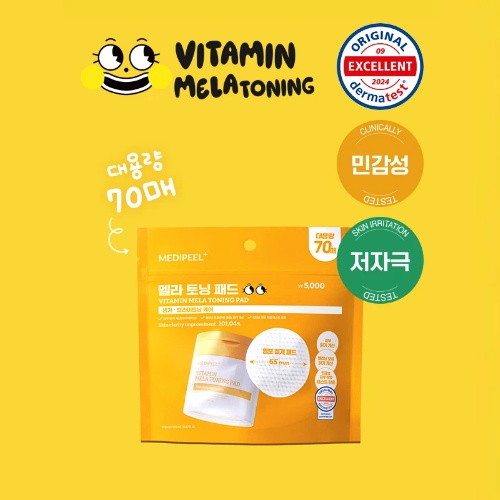 DAISO MEDIPEEL Vitamin Mela Toning Pad 2.0 Refill (190ml / 70 Pads)