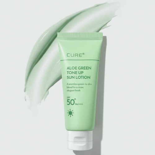 DAISO CURE Aloe Green Tone-Up Sun Lotion 40g