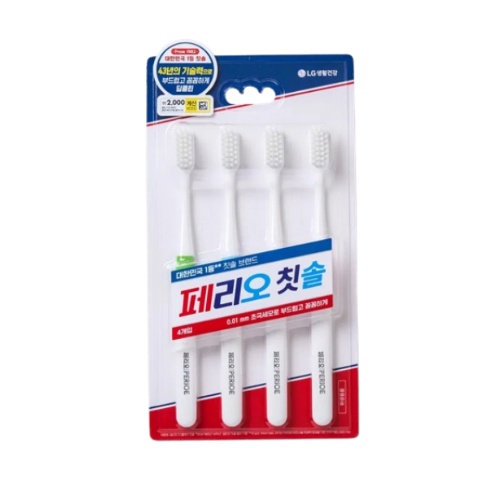 DAISO PERIOE Classic Toothbrush 4pcs