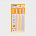 DAISO 2080 Soft Touch MAX Toothbrush 3pcs (Ultra Soft Ultra Fine Bristles)
