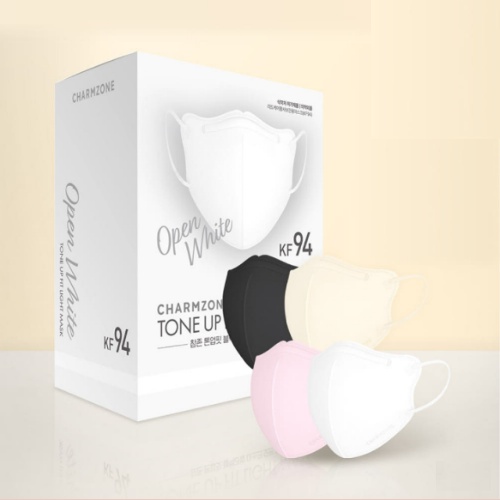CHARMZONE Tone Up Fit BLACK LABEL Light NEW KF94 Mask 25EA [Size S] (4 Color)