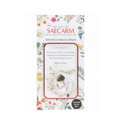 LEE MOON WON SAECARM Sensitive Hair Color Cream 160g (Natural Black)