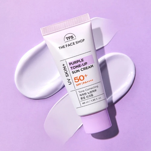 DAISO THE FACE SHOP UV Skin Plus Purple Tone-Up Sun Cream 40ml