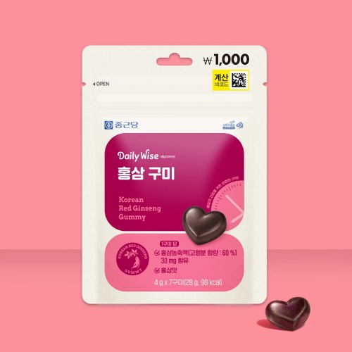 DAISO CKD Healthcare Daily Wise Korean Red Ginseng Gummies (7-Day Supply)