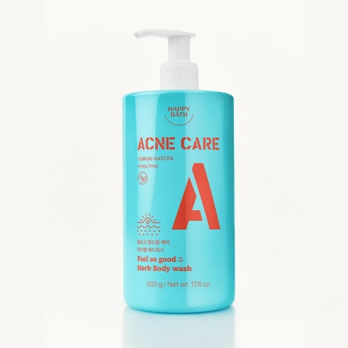 DAISO Happy Bath Feel So Good Acne Body Wash (Herbal Scent) 500g
