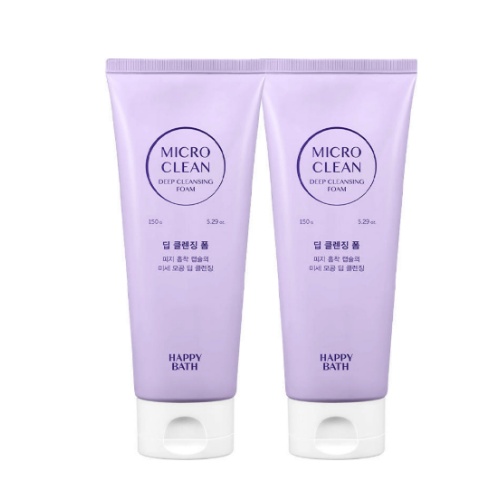 Happy Bath Micro Clean Cleansing Foam 150g × 2
