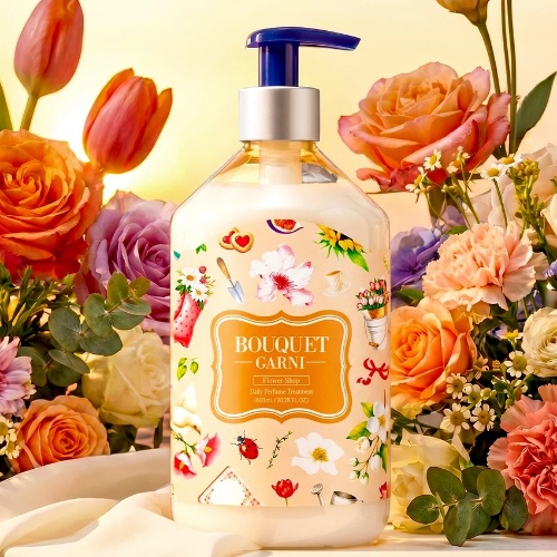DAISO BOUQUET GARNI Daily Perfume Treatment Flower Shop 600ml