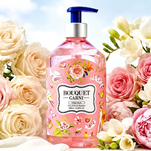 DAISO BOUQUET GARNI Daily Perfume Shampoo White Musk 600ml