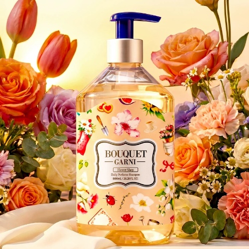 DAISO BOUQUET GARNI Daily Perfume Shampoo Flower Shop 600ml