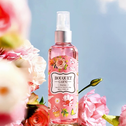 DAISO BOUQUET GARNI Daily Perfume Hair & Body Mist White Musk 100ml