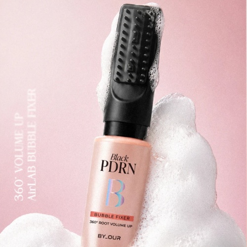 DAISO BY_OUR 360° Volume Up Black PDRN Air Wrap Bubble Fixer 100ml