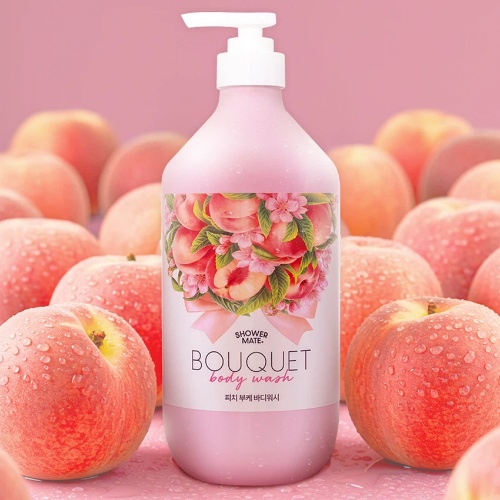 DAISO Shower Mate Bouquet Body Wash Peach 1000ml