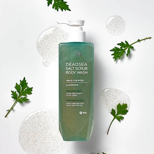 DAISO Shower Mate Dead Sea Salt Scrub Body Wash 400ml
