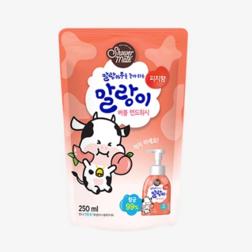 DAISO Shower Mate Pure Bubble Hand Wash Peach Scent Refill 250ml