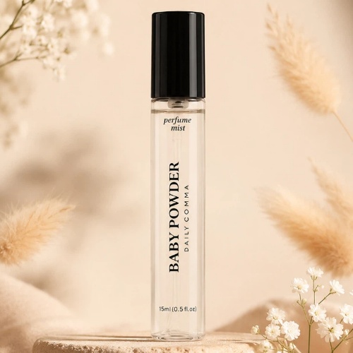 DAISO DAILY COMMA Fragrance Mist Baby Powder 15ml