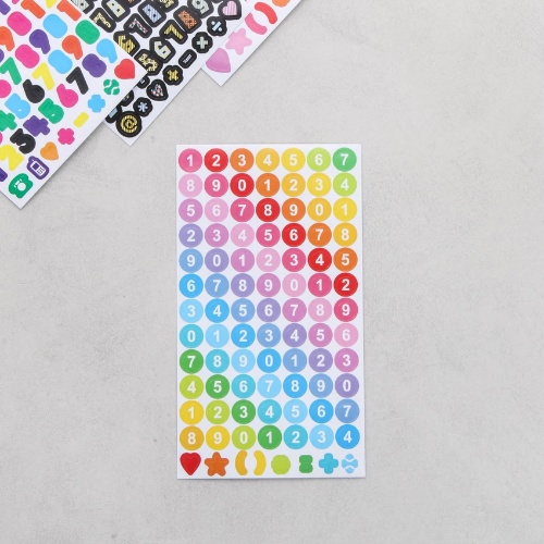 DAISO Number Stickers (9 Sheets)