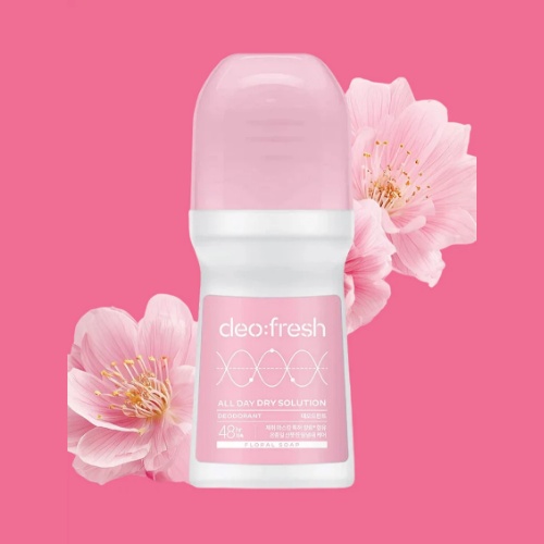DAISO ON THE BODY Deodorant Roll-On Floral Soap 75ml