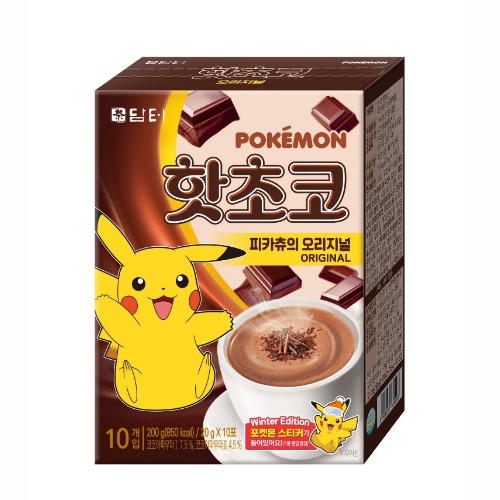 Damtuh Hot Chocolate Pikachu Original 10 Sticks (20g × 10)