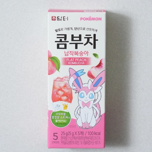 DAISO Damtuh Pokémon Kombucha Flat Peach 5 Sticks