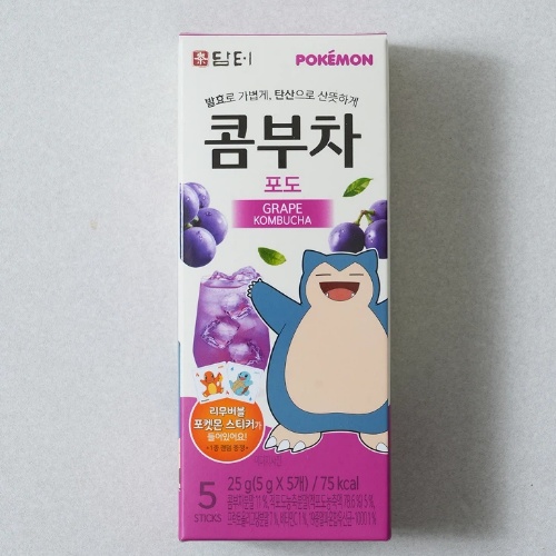 DAISO Damtuh Pokémon Kombucha Grape 5 Sticks