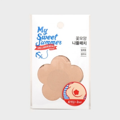 DAISO No-Bra Nipple Cover Patch for Women (4 Pieces)