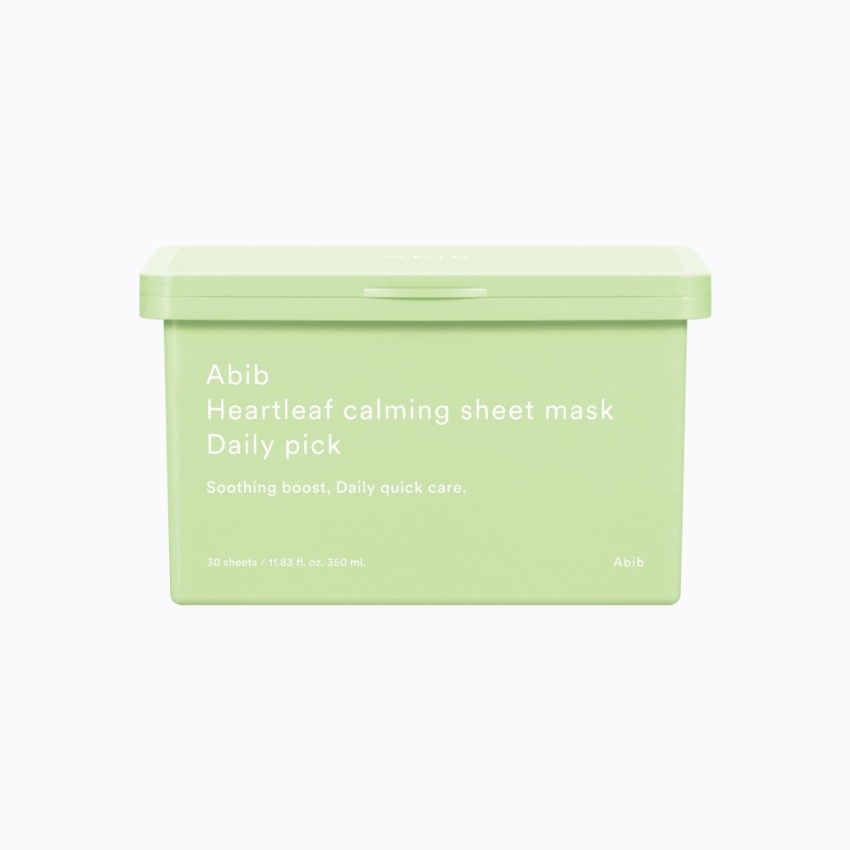 Abib Heartleaf Calming Sheet Mask Daily Pick 350ml / 30 Sheets