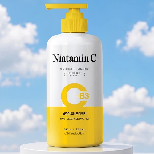 DAISO ON THE BODY Niatamin Brightening Body Wash 550ml