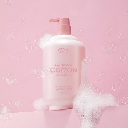 DAISO Shower Mate Deep Moisture Cotton Body Wash #PEONY MUSK 680ml