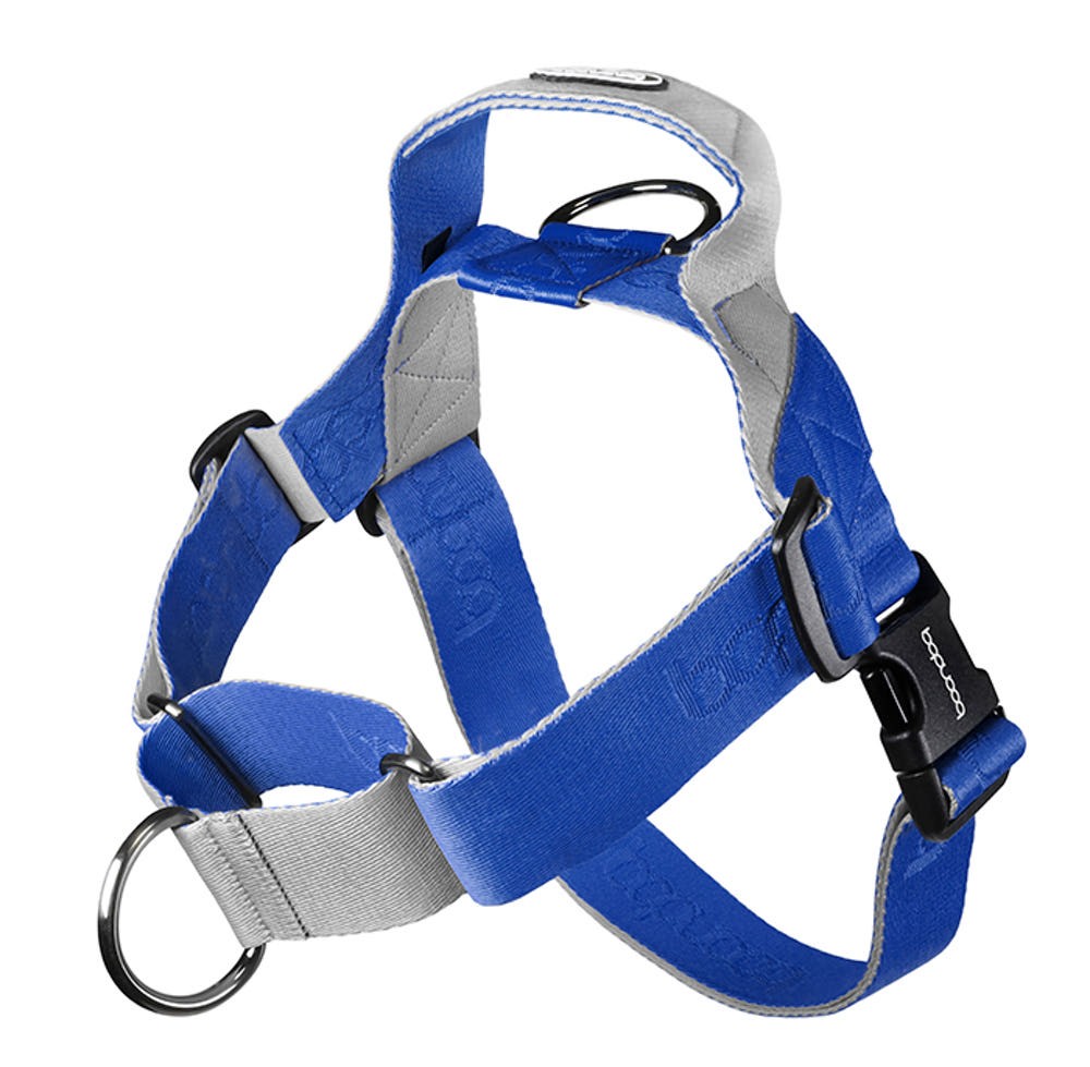 Boondog 0109 Martingale Dog Harness Cream Blue Size ML