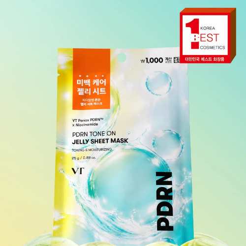 DAISO VT PDRN Tone On Jelly Sheet Mask 1ea