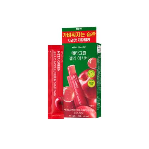 VITAL BEAUTIE Meta Green Jelly Apple Cider Vinegar 20g x 10 Sticks