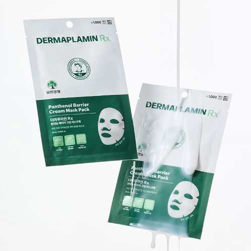 DAISO DERMAPLAMIN Rx Panthenol Barrier Cream Mask 25ml 1 Sheet