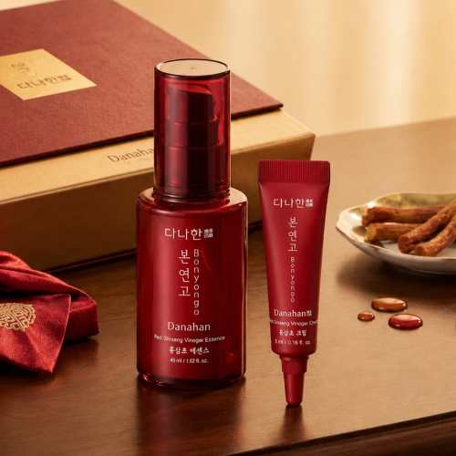 DAISO Danahan Bonyongo Red Ginseng Vinegar Essence Special Set 45ml + Cream 5ml