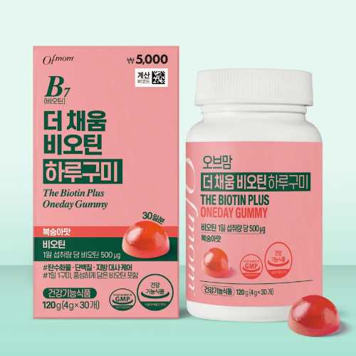 DAISO Ofmom The Chaeum Biotin Daily Gummy 4g x 30 Gummies (30 Days)